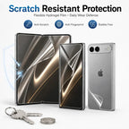 Protector de Pantalla para iPhone | Hidrogel HD, Interior Exterior | Suave 6 en 1