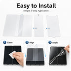 Protector de Pantalla para iPhone | Hidrogel HD, Interior Exterior | Suave 6 en 1