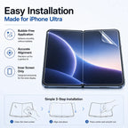 Protector de Pantalla Hidrogel iPhone | Cobertura Total, Suave | Pack 3 Unidades