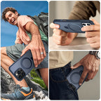 Funda iPhone MagSafe | Soporte Magnético Plegable, Antigolpes | 11-18 Pro Max
