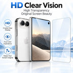 Protector de Pantalla iPhone | Cristal Templado y Film Hidrogel | Pack 3 Unidades