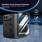 Funda con Carga Inalámbrica Magnética | iPhone Duo, Soporte 360°, Vidrio Templado