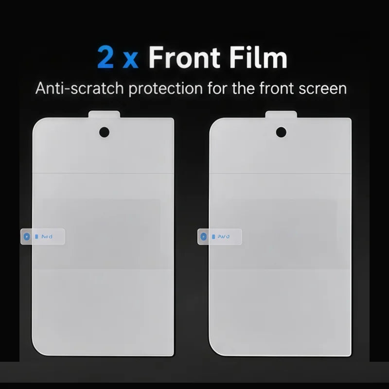 Protector de Pantalla para iPhone | Hidrogel HD, Interior Exterior | Suave 6 en 1