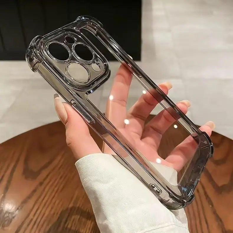Funda iPhone Transparente | Doble Capa, Antigolpes, Airbag | 7 a 18 Pro Max