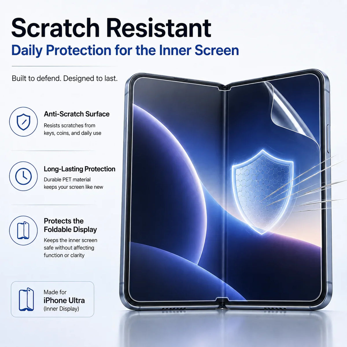 Protector de Pantalla Hidrogel iPhone | Cobertura Total, Suave | Pack 3 Unidades