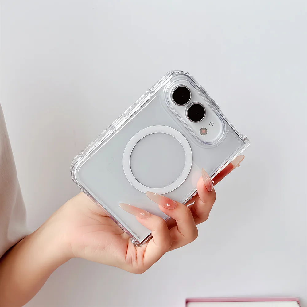 Funda para iPhone | Transparente, Magnética MagSafe, Antigolpes | PC Rígida