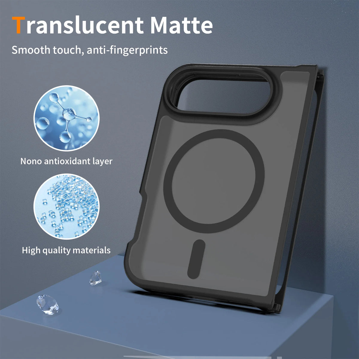 Funda iPhone Magnética Mate | Antigolpes, Translúcida | MagSafe,