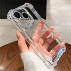 Funda iPhone Transparente | Doble Capa, Antigolpes, Airbag | 7 a 18 Pro Max