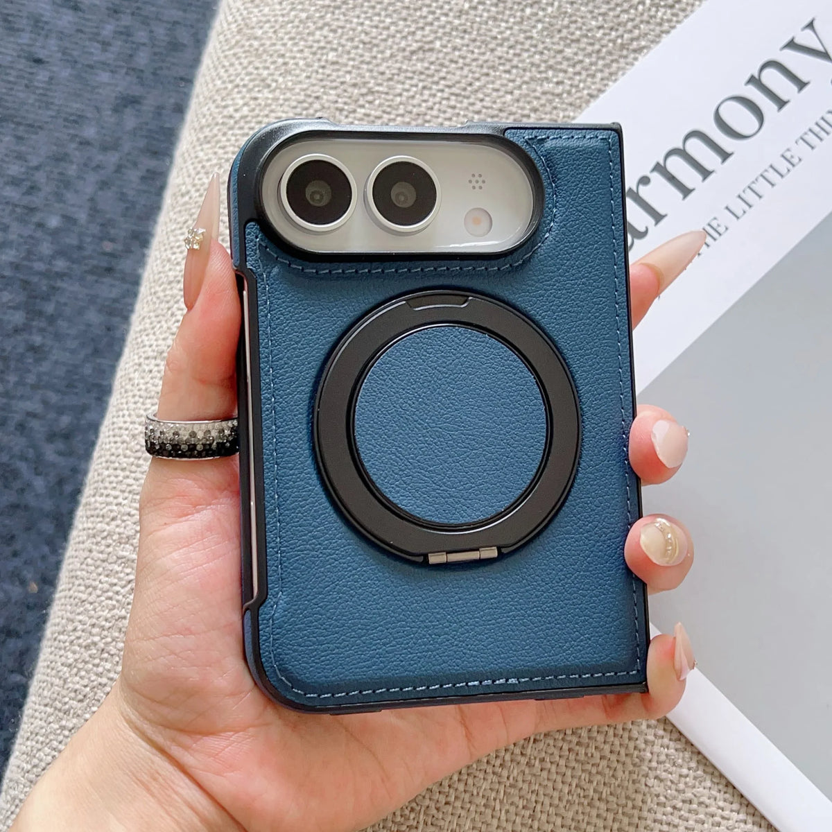 Funda Magnética iPhone | Soporte 360°, Piel, Antigolpes | MagSafe