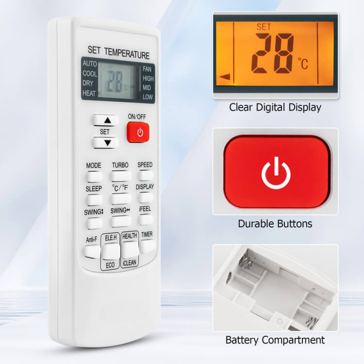 Control Remoto Universal Aire Acondicionado Multi - Marca - VyFlair