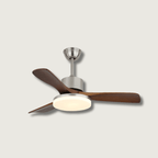 LuxeBreeze Ventilador de Techo de Madera con Luz - VyFlair