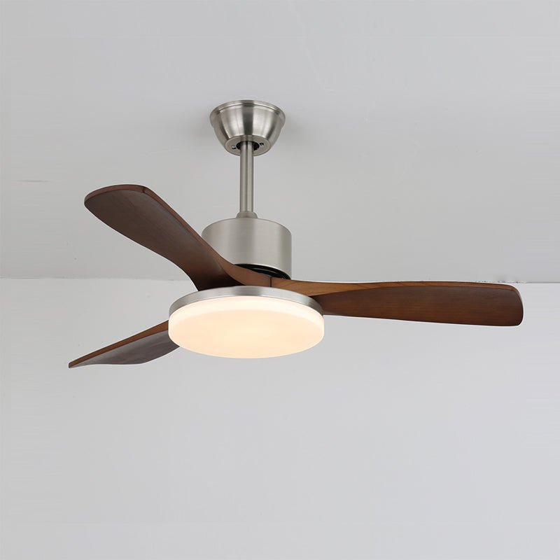 LuxeBreeze Ventilador de Techo de Madera con Luz - VyFlair
