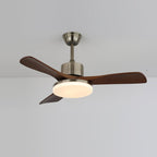 LuxeBreeze Ventilador de Techo de Madera con Luz - VyFlair