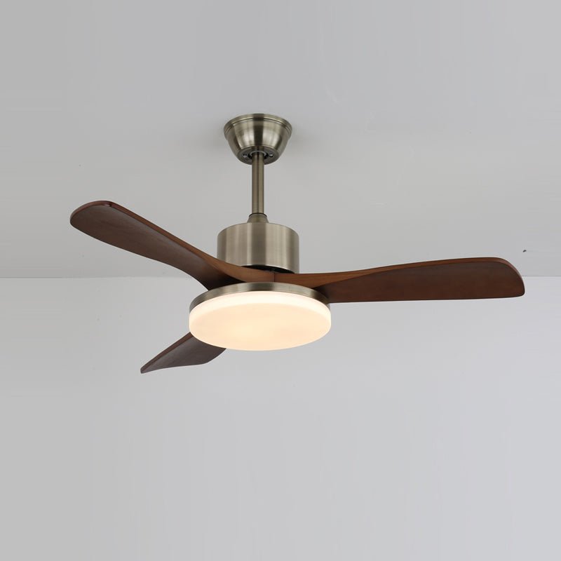 LuxeBreeze Ventilador de Techo de Madera con Luz - VyFlair