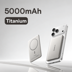 Batería Portátil Magnética 5000mAh | Carga Inalámbrica 15W, Delgada | Compatible iPhone Samsung
