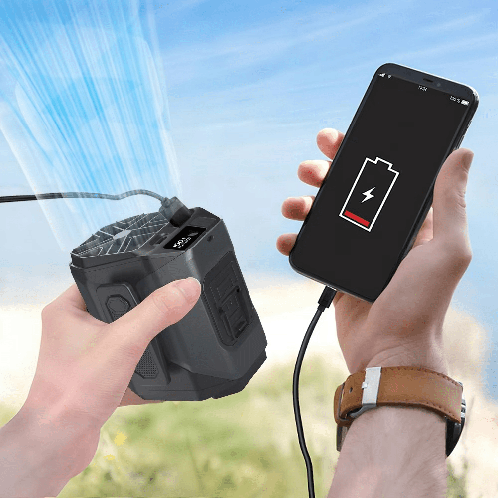 Ventilador de Cintura Portátil 20000mAh con Linterna - VyFlair