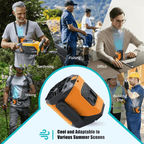 Ventilador de Cintura Portátil 20000mAh con Linterna - VyFlair