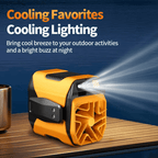 Ventilador Cintura Portátil con Power Bank y Linterna - VyFlair