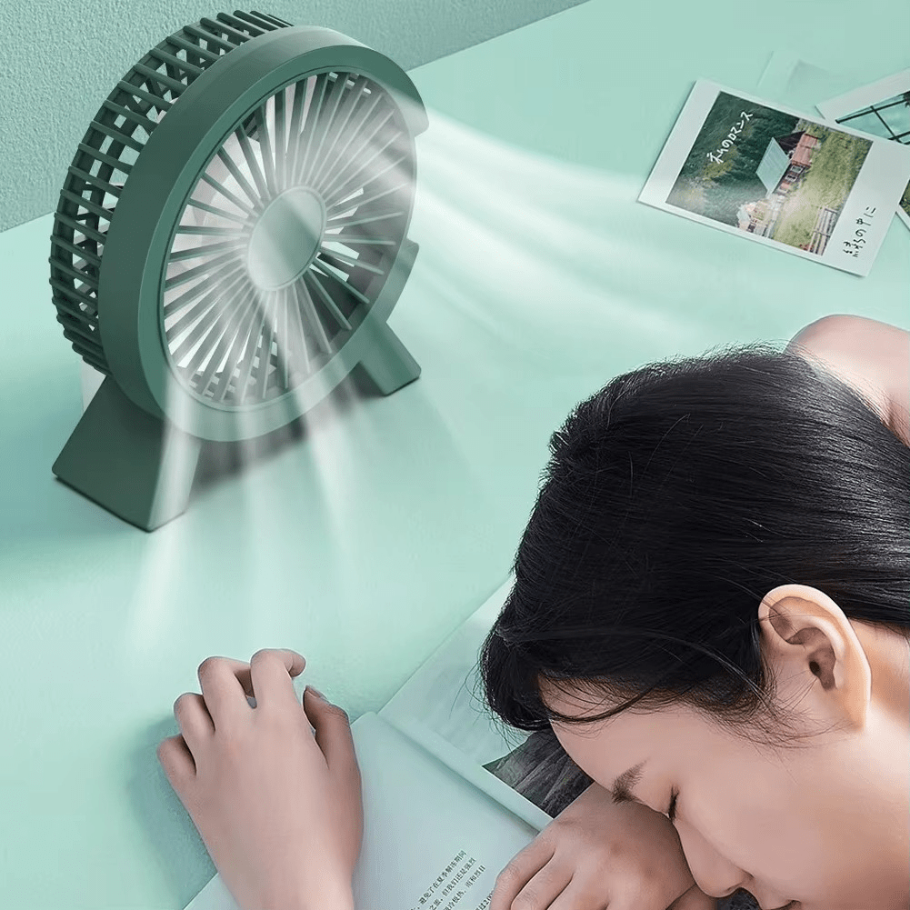 Mini Ventilador Eléctrico Portátil Recargable y Silencioso - VyFlair