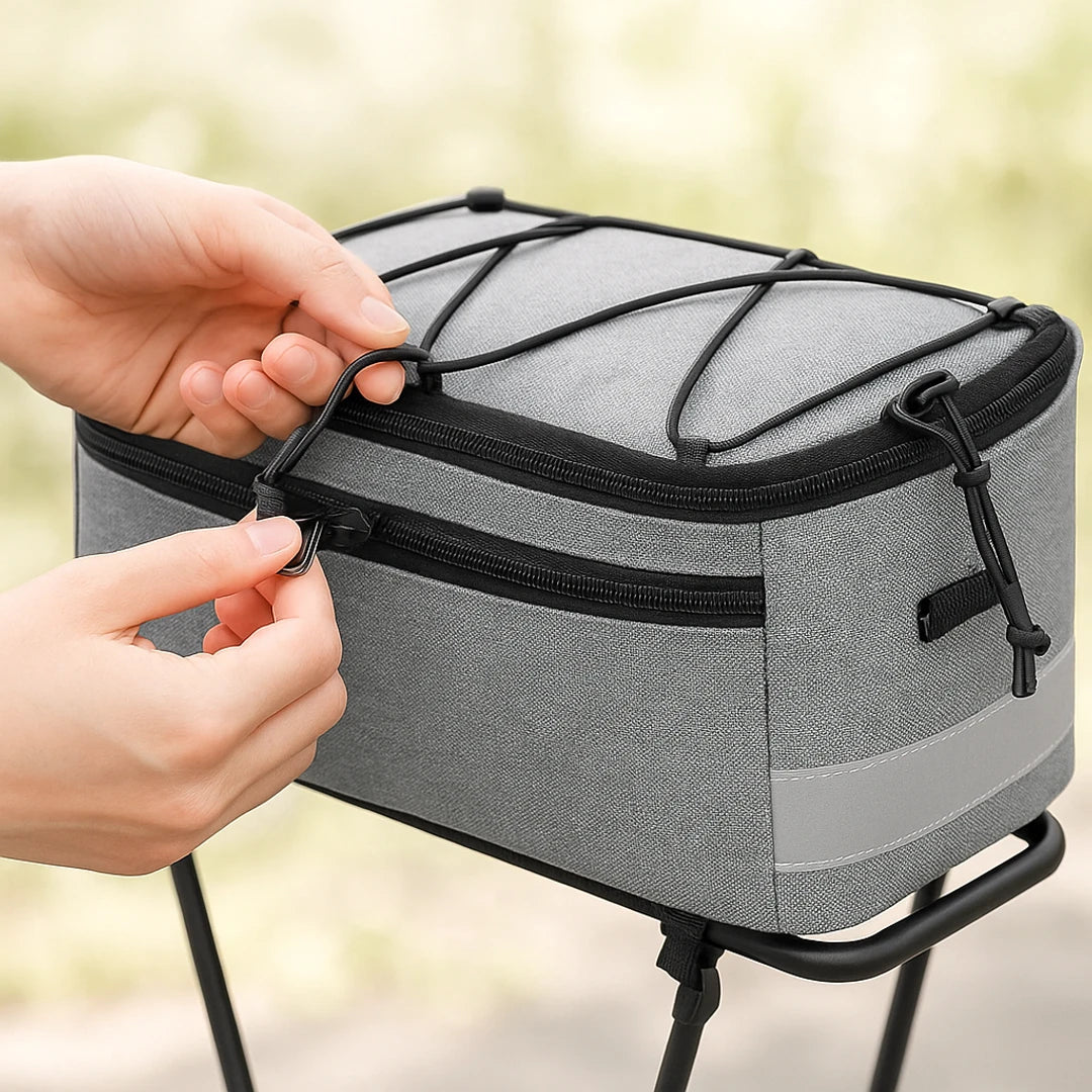 Bolsa bicicleta | Aislada 8L, portaequipajes | Correa hombro, impermeable