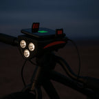 Luz bicicleta | 4 en 1, multifunción | Recargable, alta visibilidad