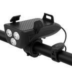 Luz bicicleta | 4 en 1, multifunción | Recargable, alta visibilidad