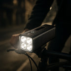 Luz bicicleta LED | Táctica, alta potencia | Recargable, resistente