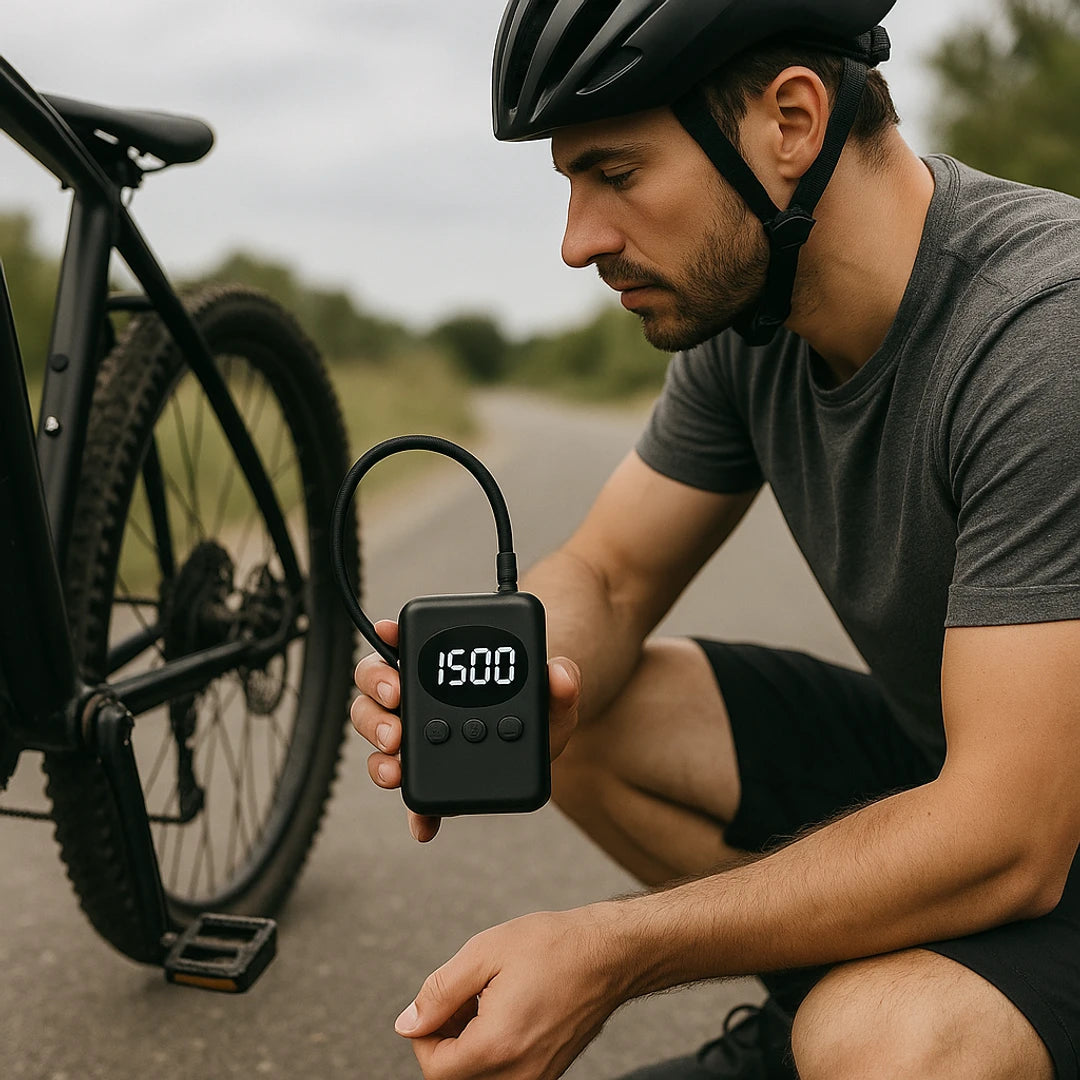 Mini bomba eléctrica | Bicicleta, portátil | Presta, Schrader, recargable