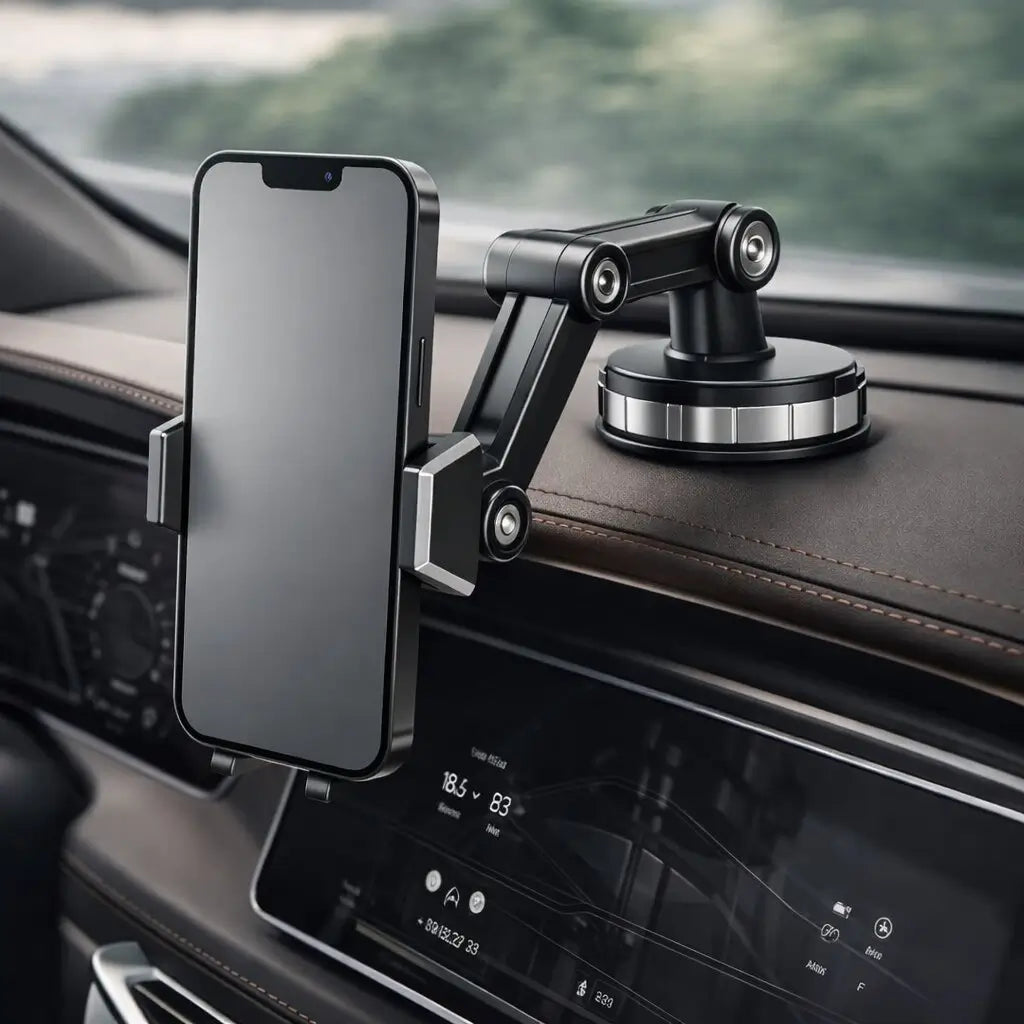 Soporte Móvil para Auto | Ventosa Fuerte, 360° Giratorio