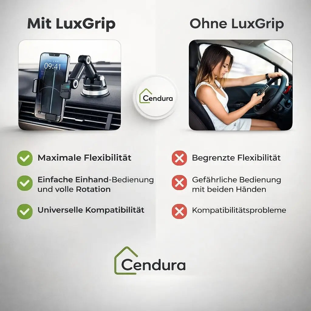 Soporte Móvil para Auto | Ventosa Fuerte, 360° Giratorio