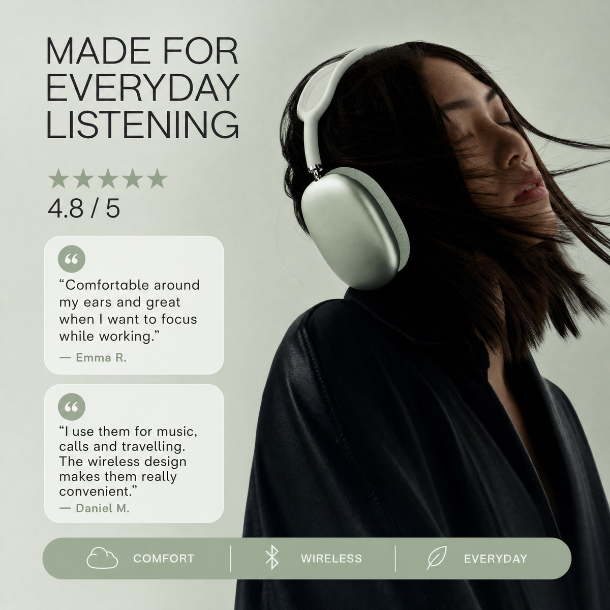Auriculares Bluetooth | Inalámbricos, Cancelación de Ruido Activa