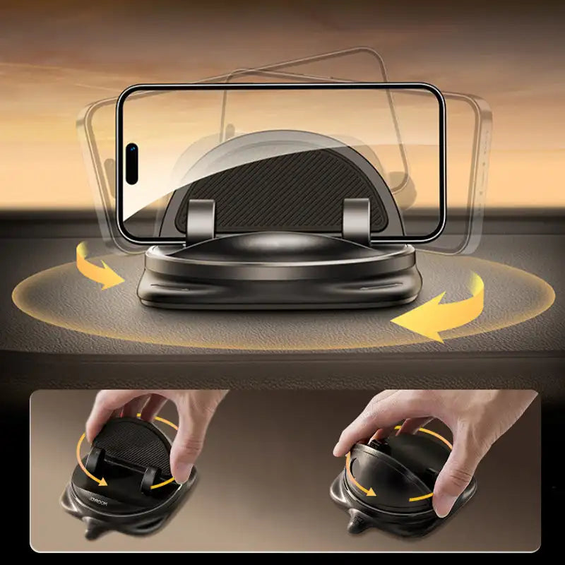 Soporte Móvil Coche | Rotación 360° | Agarre Firme Handsfree